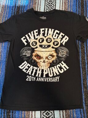 Five Finger Death Punch 20th Anniversary Band Tee Shirt